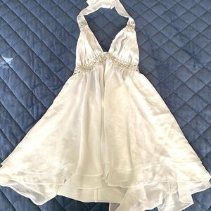 NWOT Victoria's Secret Embellished White Sheer Fabric